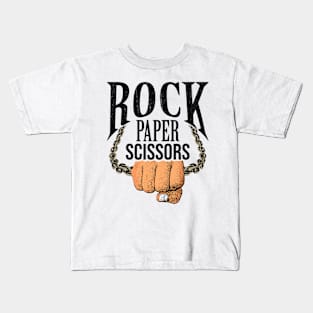 Rock Paper Scissors Chain Punch Kids T-Shirt